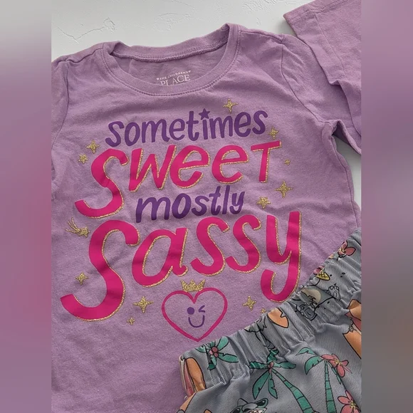 *0909 Children's Place 2pc matched sassy outfit 3T - Picture 2 of 2
